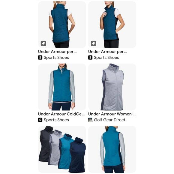 Under Armour Vest Women's XL Coldgear Reactor Quilted Loose Fit Hand Pockets NNT - Picture 16 of 16